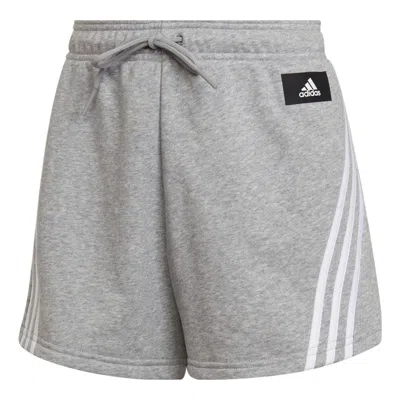 Adidas Originals (wmns) Adidas Sportswear Future Icons 3-stripes Shorts Asia Sizing 'grey' In Gray