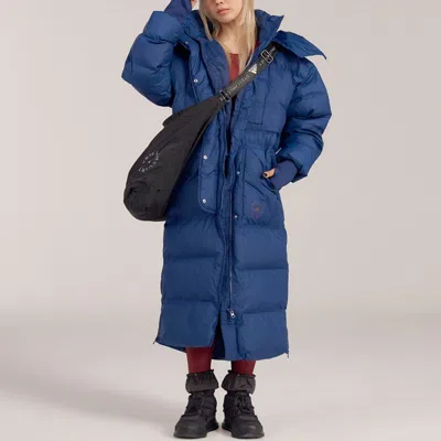 Adidas Originals (wmns) Adidas By Stella Mccartney X Long Padded Winter Jacket 'blue'