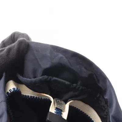 Pre-owned Gucci Navy White Nylon Leather Shoulder Bag () In Multi