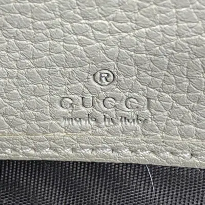 Pre-owned Gucci Ivory Leather Long Wallet (bi-fold) () In White