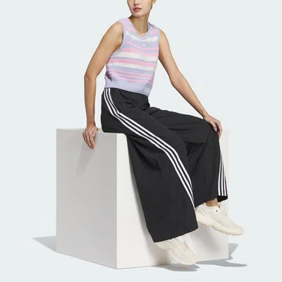 Adidas Originals (wmns)  Summer Knit Striped Tank Top Asia Sizing 'purple White Pink' In Multi