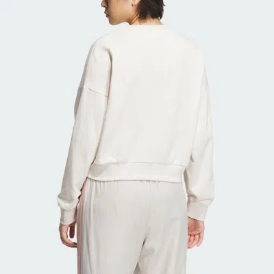 Adidas Originals (wmns)  Logo Sportswear Hoodie 'beige' In White