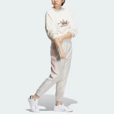 Adidas Originals (wmns)  Logo Sportswear Hoodie 'beige' In White