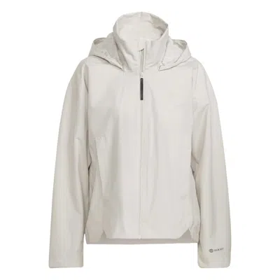 Adidas Originals (wmns) Adidas Technical Terrex Traveer Rain.rdy Jacket 'white'