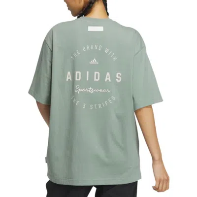 Adidas Originals (wmns) Adidas Sportswear Three Stripes T-shorts 'green'