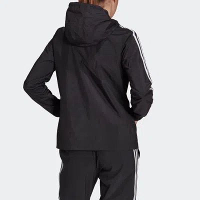 Adidas Originals (wmns) Adidas 3-stripes Hooded Windbreaker Jacket 'black White'