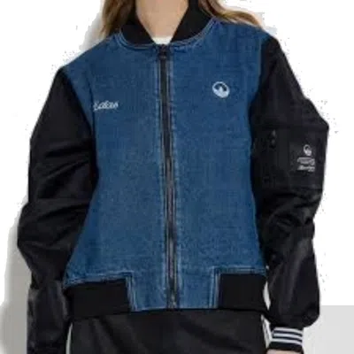 Adidas Originals (wmns) Adidas Collegiate Denim Jacket Asia Sizing 'blue'
