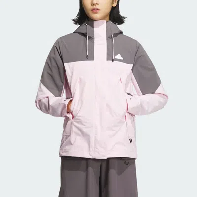 Adidas Originals (wmns) Adidas City Escape 3-in-1 Fleece Jacket Asia Sizing 'pink Grey'