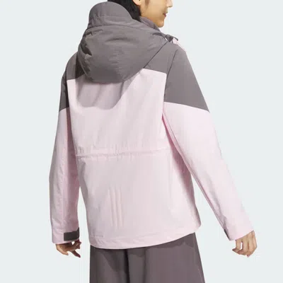 Adidas Originals (wmns) Adidas City Escape 3-in-1 Fleece Jacket Asia Sizing 'pink Grey'