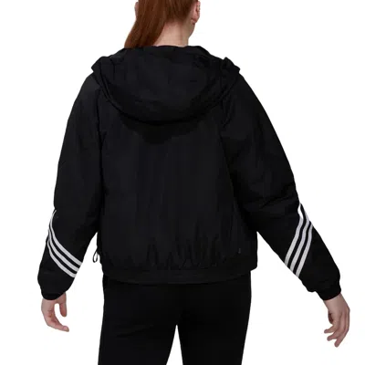 Adidas Originals (wmns) Adidas Back To Sport Hooded Jacket 'black White'