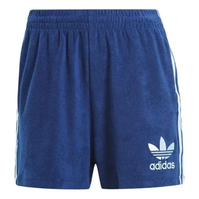 Adidas Originals (wmns) Adidas Terry Shorts Asia Sizing 'navy Blue' In Multi