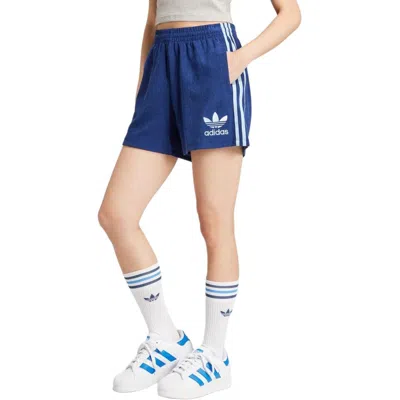 Adidas Originals (wmns) Adidas Terry Shorts Asia Sizing 'navy Blue' In Multi