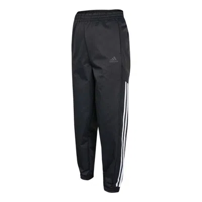 Adidas Originals (wmns) Adidas Solid Color Side Stripe Printing Elastic Waistband Sports Pants/trousers/joggers Autum In Black