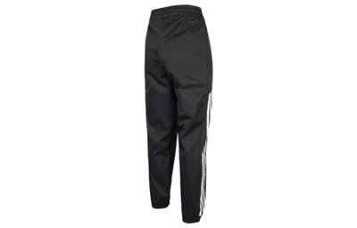 Adidas Originals (wmns) Adidas Solid Color Side Stripe Printing Elastic Waistband Sports Pants/trousers/joggers Autum In Black