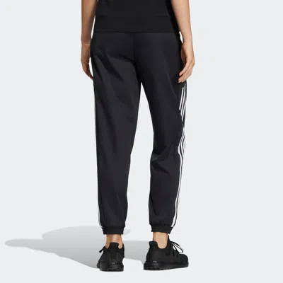 Adidas Originals (wmns) Adidas Solid Color Side Stripe Printing Elastic Waistband Sports Pants/trousers/joggers Autum In Black