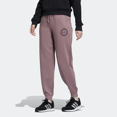 Adidas Originals (wmns) Adidas Neo Pants 'burgundy' In Gray