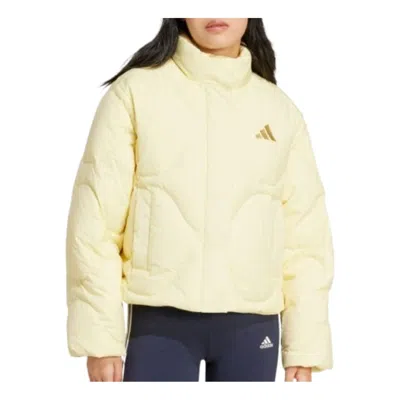 Adidas Originals (wmns) Adidas Lightweight Down Jacket 'yellow' In Brown