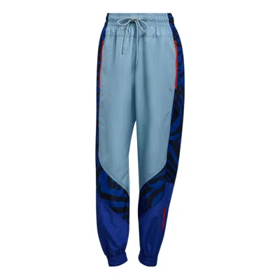 Adidas Originals (wmns) Adidas By Stella Mccartney Printed Woven Track Pants 'blue'
