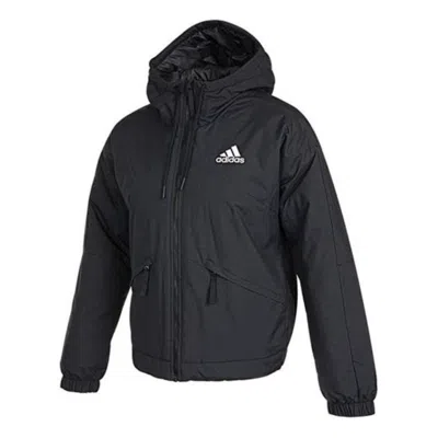 Adidas Originals (wmns) Adidas Back To Sport Thermal Hooded Jacket 'black'