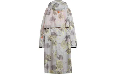 Adidas Originals (wmns) Adidas By Stella Mccartney Sportswear Long Parka Asia Sizing 'grey Orange' In Multi