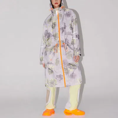 Adidas Originals (wmns) Adidas By Stella Mccartney Sportswear Long Parka Asia Sizing 'grey Orange' In Multi