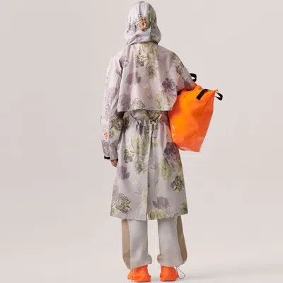 Adidas Originals (wmns) Adidas By Stella Mccartney Sportswear Long Parka Asia Sizing 'grey Orange' In Multi