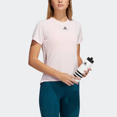 Adidas Originals (wmns) Adidas Heatrdy Focus T Intense Training Sports Short Sleeve T-shirt Pink