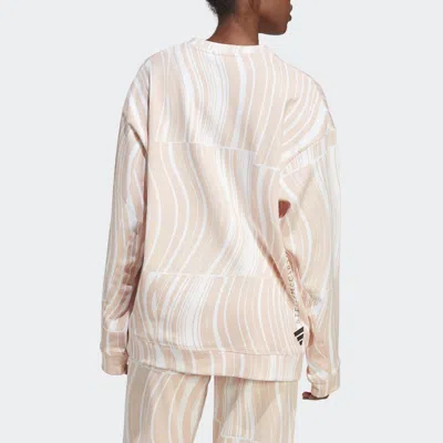 Adidas Originals (wmns) Adidas By Stella Mccartney Truecasuals Graphic Sweatshirt 'beige' In Multi