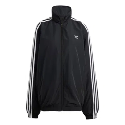 Adidas Originals (wmns) Adidas Adilenium Season 3 Oversized Track Jacket 'black White' In Multi