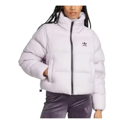 Adidas Originals (wmns) Adidas Regen Crop Down Puffer Jacket 'purple' In Multi