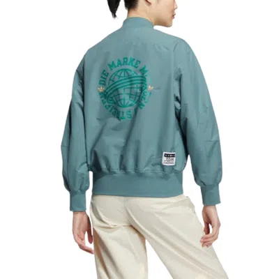 Adidas Originals (wmns) Adidas Modern Collegiate Bomber Jacket 'blue'
