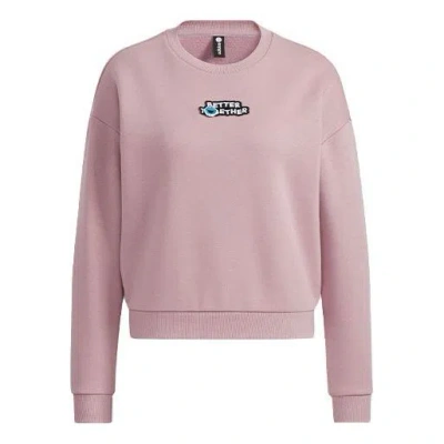 Adidas Originals (wmns) Adidas Neo Ss 3-stripes Sweatshirts 'pink'
