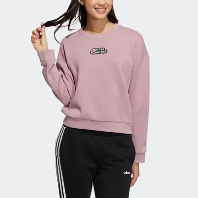 Adidas Originals (wmns) Adidas Neo Ss 3-stripes Sweatshirts 'pink'