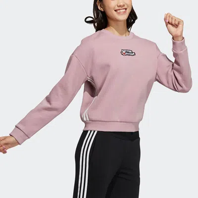 Adidas Originals (wmns) Adidas Neo Ss 3-stripes Sweatshirts 'pink'
