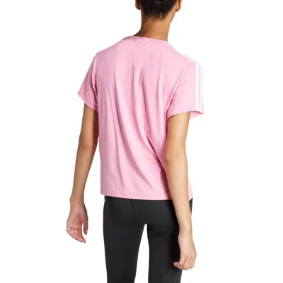 Adidas Originals (wmns) Adidas Aeroready Train Essentials 3-stripes T-shirt Asia Sizing 'bliss Pink'