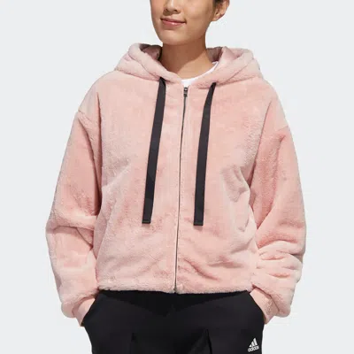 Adidas Originals (wmns) Adidas Style Fur Hooded Jacket Pink