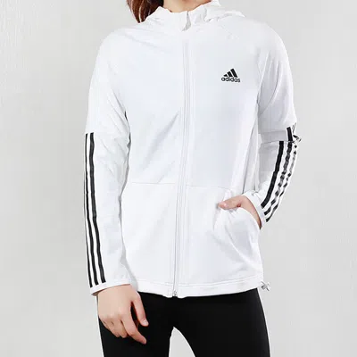 Adidas Originals (wmns) Adidas 3s Fz Hoodie Training Hooded Jacket White