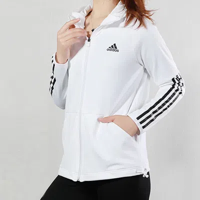 Adidas Originals (wmns) Adidas 3s Fz Hoodie Training Hooded Jacket White