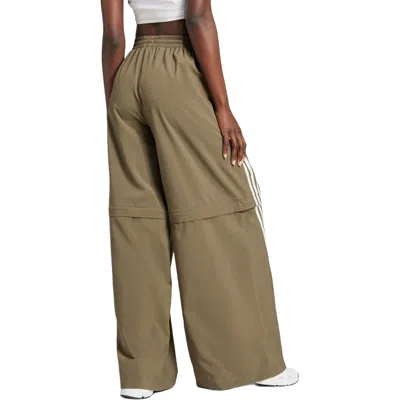 Adidas Originals Womens  Oversized Zip-off Track Pants In Green