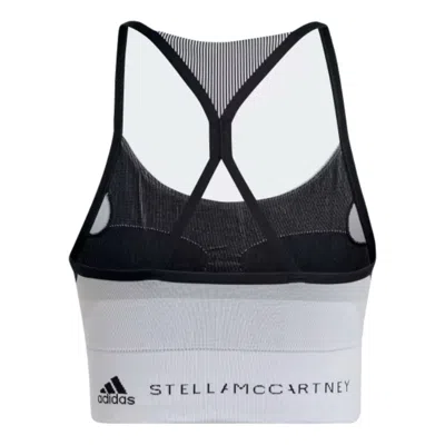 Adidas Originals (wmns) Adidas By Stella Mccartney Truestrength Yoga Knit Light-support Bra 'black White'