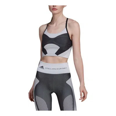 Adidas Originals (wmns) Adidas By Stella Mccartney Truestrength Yoga Knit Light-support Bra 'black White'