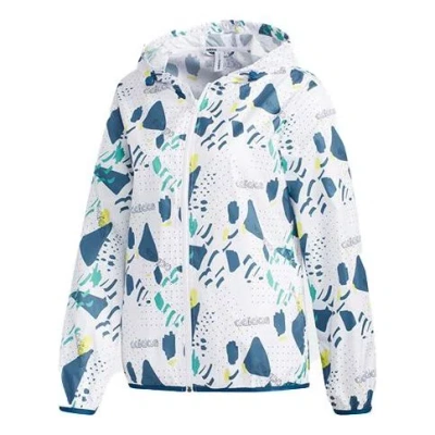 Adidas Originals (wmns) Adidas Neo Printing Hooded Jacket White