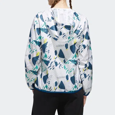 Adidas Originals (wmns) Adidas Neo Printing Hooded Jacket White