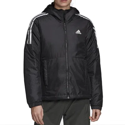 Adidas Originals (wmns) Adidas Essentials Insulated Hooded Jacket Asia Sizing 'black White' In Multi