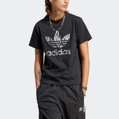 Adidas Originals (wmns)  Zebra Animal Print Infill T-shirt 'black'