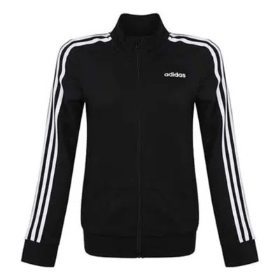 Adidas Originals (wmns) Adidas Essentials 3-stripes Track Jacket Asia Sizing 'black Whiteb'