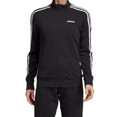 Adidas Originals (wmns) Adidas Essentials 3-stripes Track Jacket Asia Sizing 'black Whiteb'