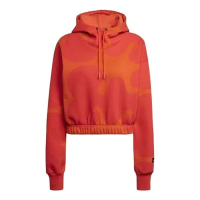 Adidas Originals (wmns) Adidas X Marimekko Crop Hoodie 'orange'