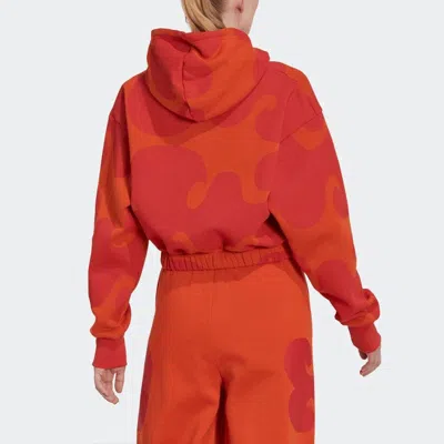 Adidas Originals (wmns) Adidas X Marimekko Crop Hoodie 'orange'