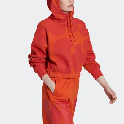 Adidas Originals (wmns) Adidas X Marimekko Crop Hoodie 'orange'